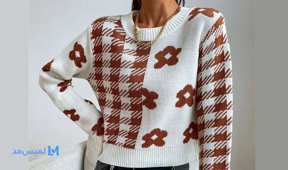 ژاکت بافتنی طرح دار