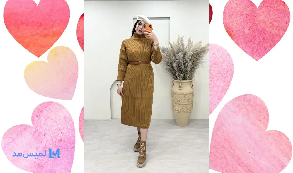 بافت بلند یقه گرد